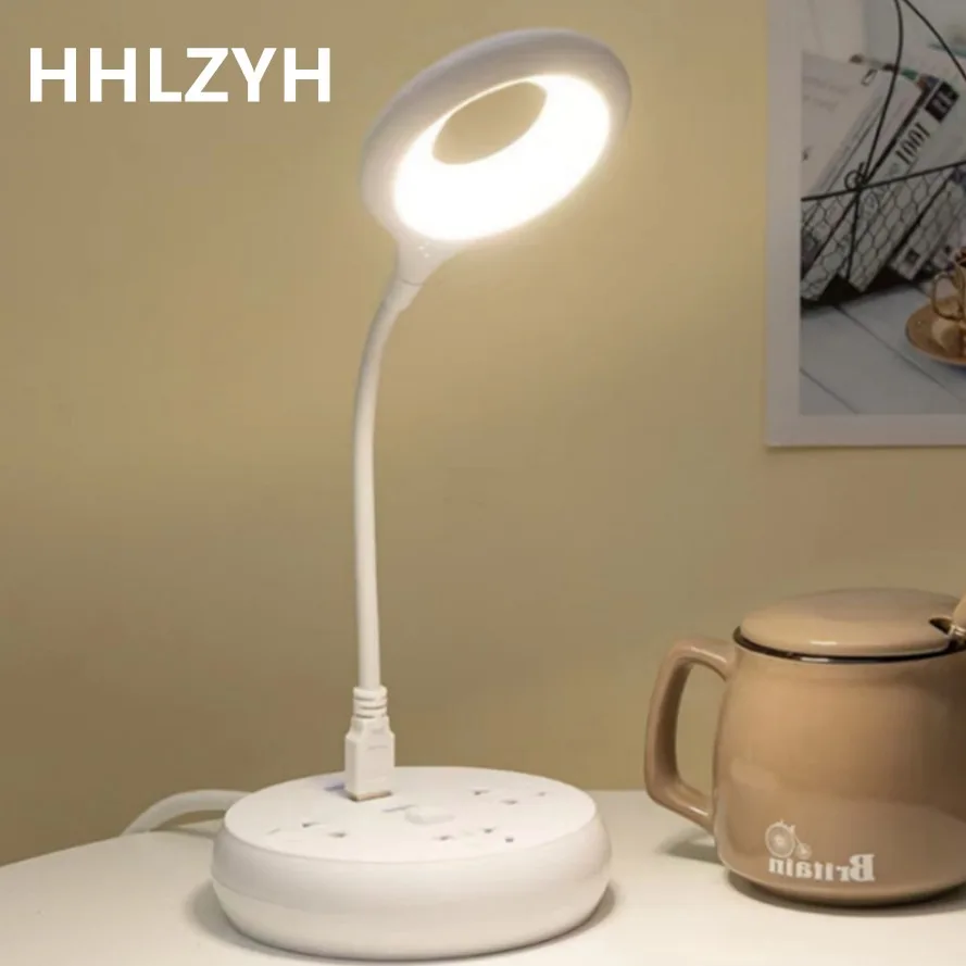 Nocna lampka USB bezpośrednio do gniazdka, przenośna lampa np. do biura, akademika, pokoju. Ochrona oczu, dostępna do nauki, czytania i pracy.